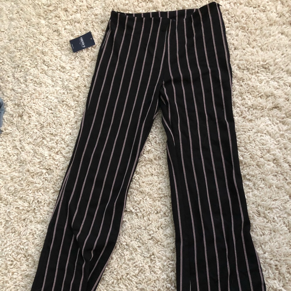 Forever 21 flare striped pants